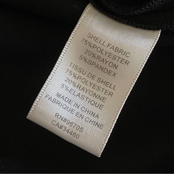 Rebecca Taylor Dress Color Block Pleated 6 Black Blue Sophsticated - Picture 9 of 10